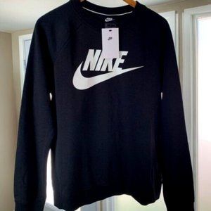 NWT Women's Black Nike Crewneck Sweatshirt L